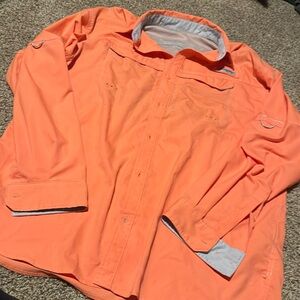 Mens’ Columbia PFG long sleeve button shirt (XL) - EUC!